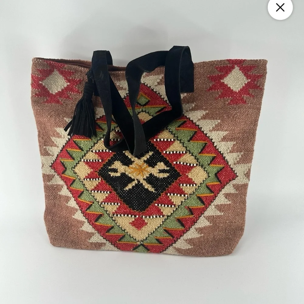 Lovestitch Colorful Geometric Tote Bag